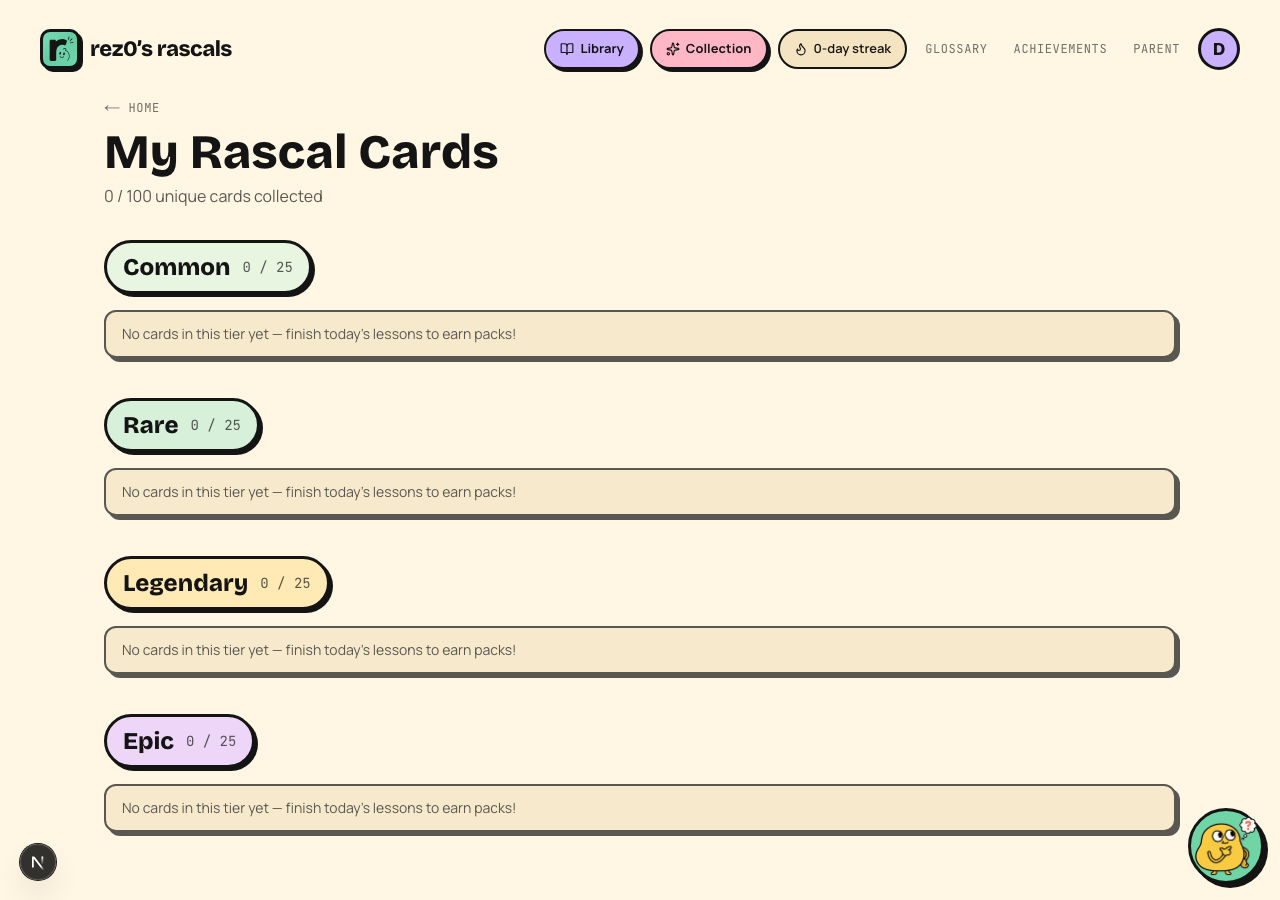 Card collection